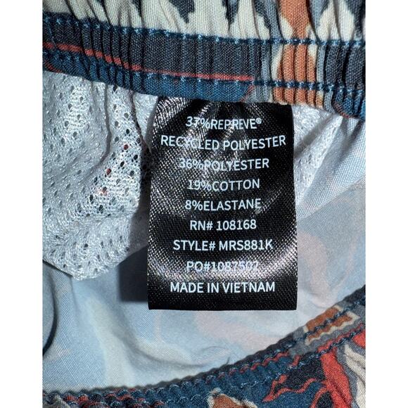 RSQ Mens Geo Pattern & Stripe 5" Inseam Swim Shorts, NWT - Picture 4 of 5